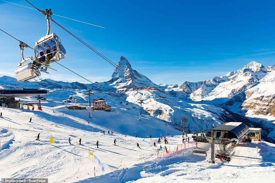 The most expensive resort, the study reveals, is Zermatt (£1,346) in Switzerland, again