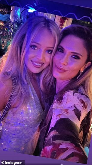 Anderson shows up in Palm Beach Republican social circles, showing off her Republican credentials this year in a close-up selfie with Don Jr.'s half-sister, Tiffany, 30.