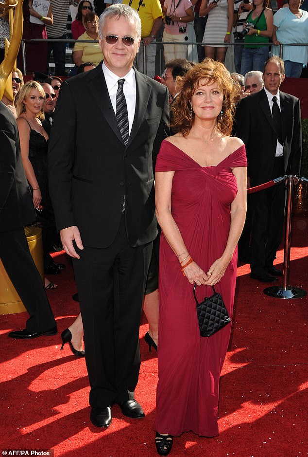 Tim and Susan Sarandon began their romance in 1988 and stayed together for 21 years before surprising their fans by going their separate ways in 2009; photographed in 2008