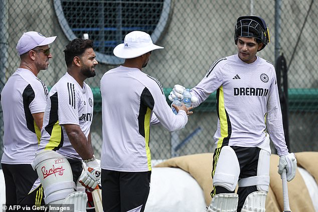 Shubman Gill, right, took up the task of speaking to the media ahead of the Brisbane Test.