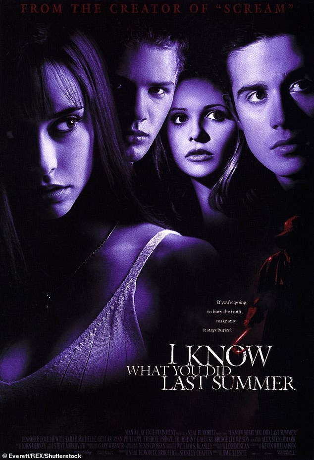 I Know What You Did Last Summer, which premiered in October 1997, follows four teenagers who accidentally hit and kill a fisherman with their car. Instead of asking for help, they decide to dispose of the body and promise not to speak of that terrible night again. A year later, the group begins to be pursued by a mysterious hook-wielding killer who claims to have witnessed the crime they thought they got away with.