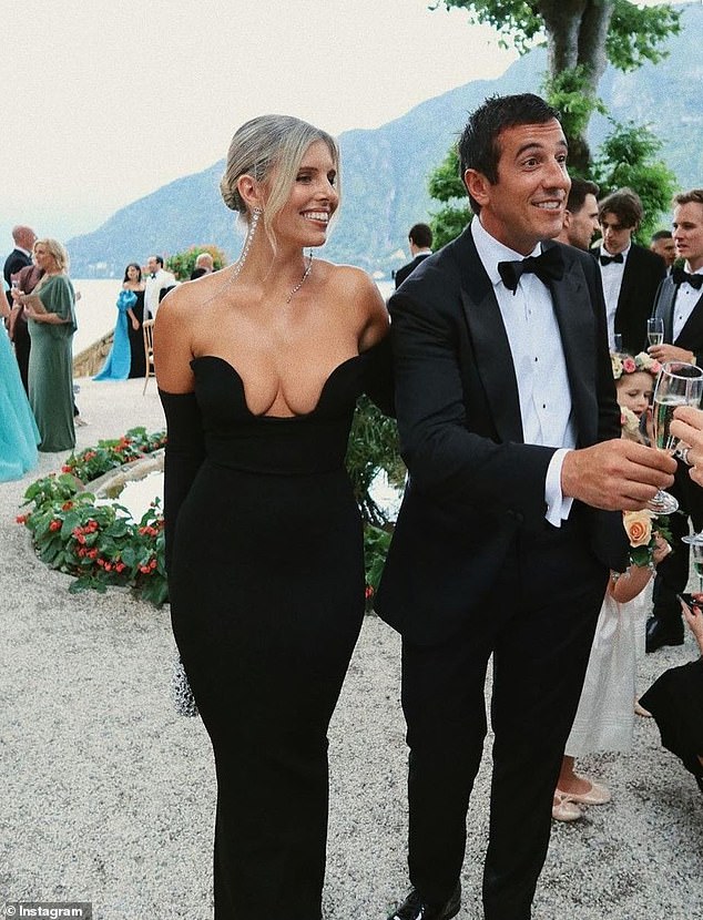 Swimsuit mogul Natasha Oakley and liquor heir Theo Chambers attended the wedding, two weeks after tying the knot in Capri.