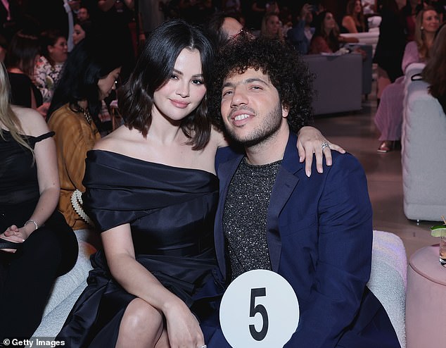 Gómez has been dating Blanco since June 2023, but they only confirmed their relationship in December of that year. She confirmed to her fans that she had been secretly dating him for six months and said that he was her 'absolute everything'; photographed in October in Los Angeles