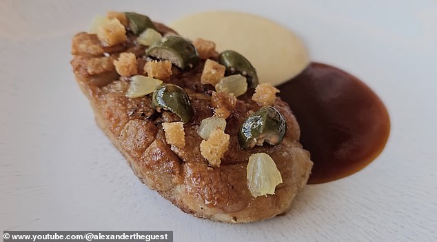 After the disappointing lamb, Alejandro is offered veal sweetbreads (above). 