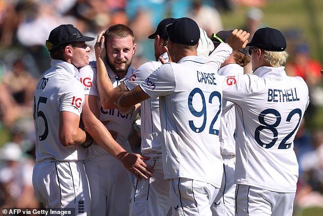 Gus Atkinson also took three to reach 50 Test wickets in the fast bowler's 11th Test.