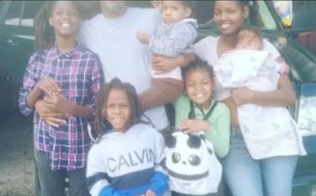 Pictured: Allen-Bey's family, who are left devastated by his loss