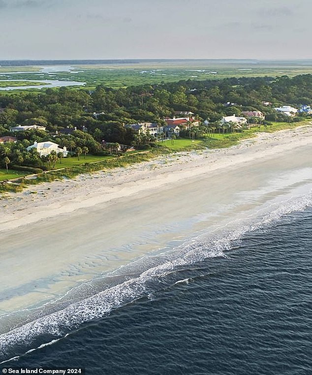 Privately owned Sea Island in Georgia has a gated community of approximately 500 homes