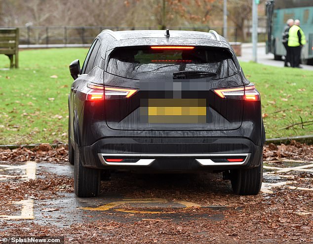 The car was seen parked in a disabled space without displaying a valid disabled license plate.