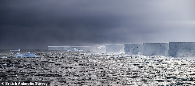 In February of this year, the iceberg became trapped in a Taylor plume, a phenomenon in which rotating water on a seamount traps objects in place.