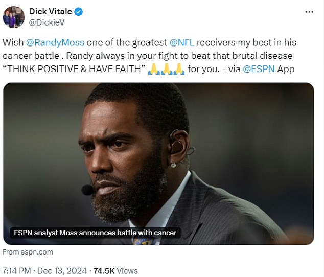 Randy Moss Gets Outpouring Of Support Amid Cancer Battle Led By NFL ...