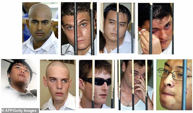 Pictured, top left to right: Myuran Sukumaran, Scott Rush, Tan Duc Thanh Nguyen, Renae Lawrence and bottom: Si Yi Chen, Matthew Norman, Michael Czugaj, Martin Stephen and Andrew Chan.