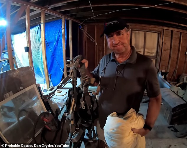 Gryder discovered what he believes to be the Cooper parachute in the warehouse on the McCoy family estate in North Carolina