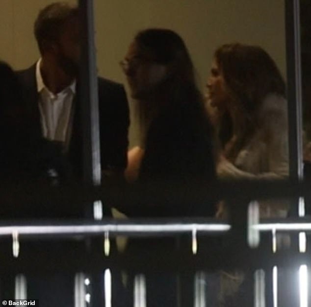 Lopez and Affleck were also seen chatting with each other while mingling with other attendees.