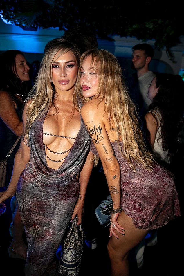 The exclusive event celebrated the launch at Sydney's popular Gitano with a group of Sydney influencers turning out for the occasion. (Pictured: Imogen Anthony, right, with a friend)