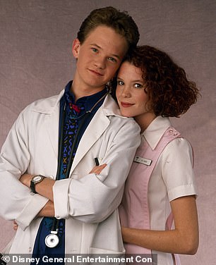 Robyn with Neil Patrick Harris on Doogie Howser MD