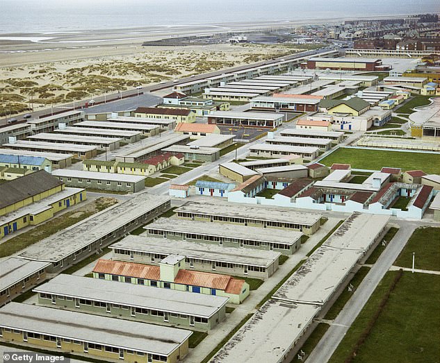 Pontin's was launched as an affordable coastal holiday for working class families. Above: Pontin's in Blackpool in 1972