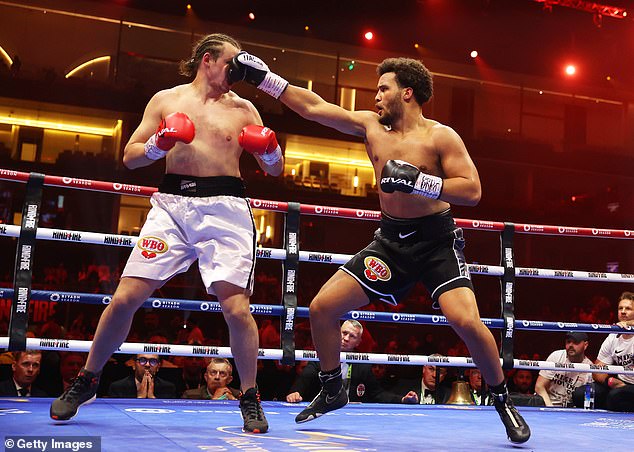 Moses Itauma (right) stands out at age 19 with his knockout punch and sharp movement