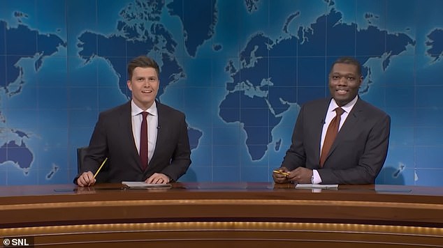 Colin Jost and Michael Che joked about New Jersey's drones, Trump was Time Magazine's Person of the Year, and Mitch McConnell's recent downfall at a GOP lunch