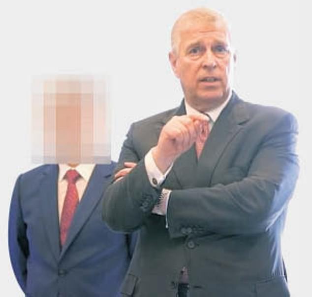 The Mail can reveal that as well as royals and former prime ministers, the alleged agent also liaised with captains of industry. In the photo: Prince Andrew with the alleged Chinese spy.