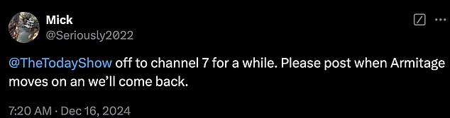 Unimpressed fans flocked to social media to call for Sam to be removed from the show following her debut as a summer fill-in host.