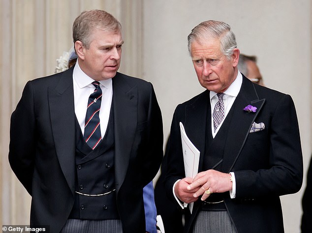 King Charles (right) is believed to be furious over his brother Prince Andrew's (left) ties to an alleged Chinese spy, threatening to tarnish the royal family's reputation