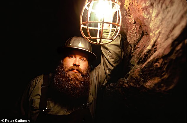 A gold miner in Dahlonega, Georgia