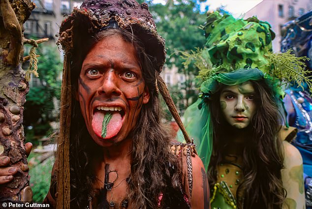 Two urban garden activists in the Lower East Side, New York, New York