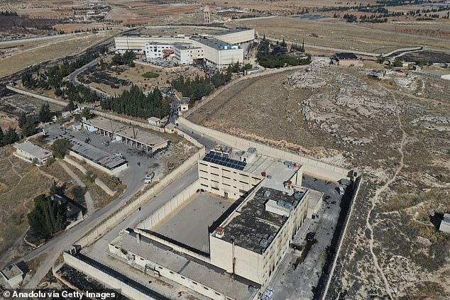 Assad's prisons were known for their brutality, with Sednaya prison (pictured) being called a 'human slaughterhouse'