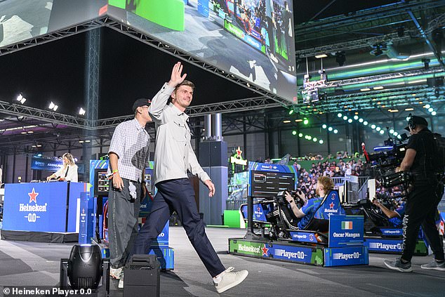 Verstappen attended a GAMERGY event in Madrid to watch the Heineken Player 0.0 Global Final