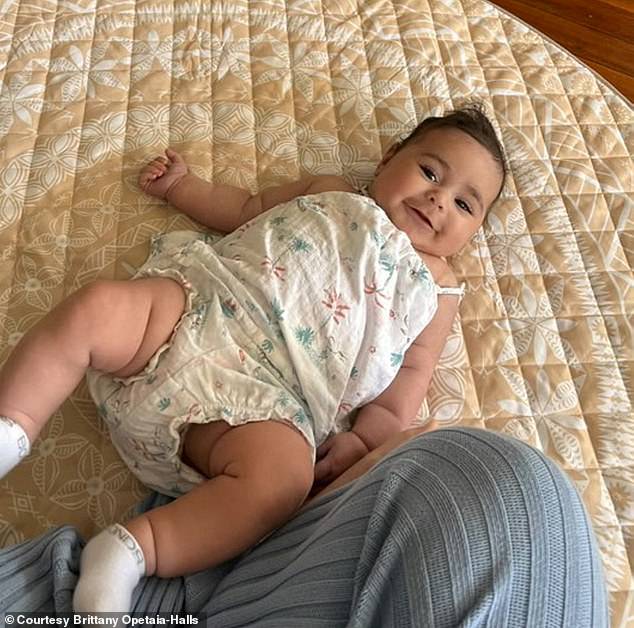 And after just six months, Milana-Mae, born in June 2024, weighs 22 pounds, 9 ounces, more than 5 pounds heavier than the average child her age.