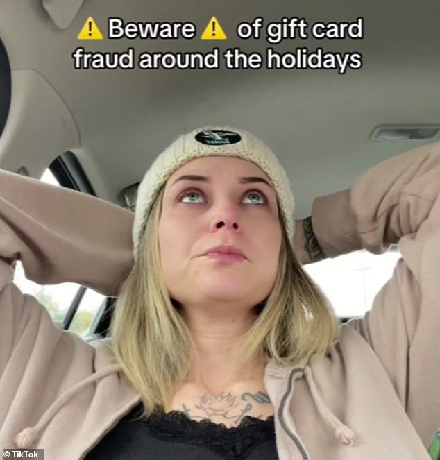 TikTok user Tawnee posted a video last month talking about how she received cards that were tampered with at her baby shower