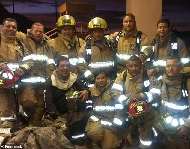 Adriana Bencomo (center) was a volunteer firefighter, tragically found dead in her home in Valencia when police arrived to arrest Diego Leyva.