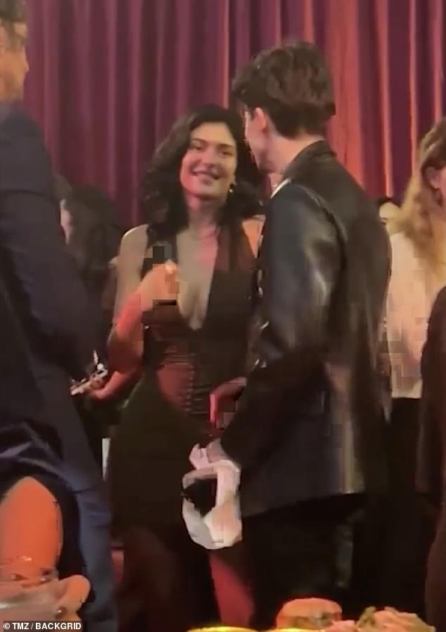 The reality star, 27, and the Oscar nominee, 28, were filmed chatting arm-in-arm during the soiree at the Dolby Theater, with Kylie's mother Kris Jenner, 69, also in attendance