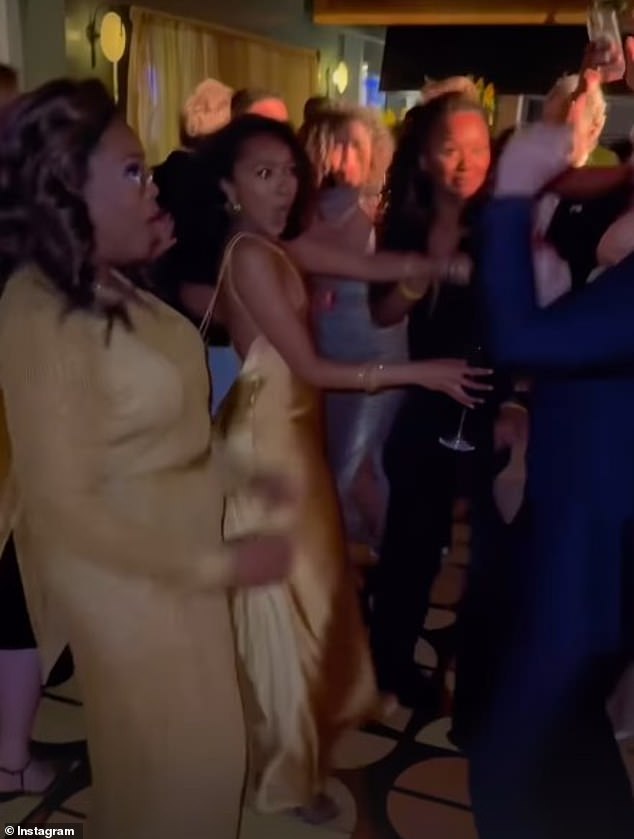 Oprah was visibly shocked when Stephen started showing off his moves on the dance floor