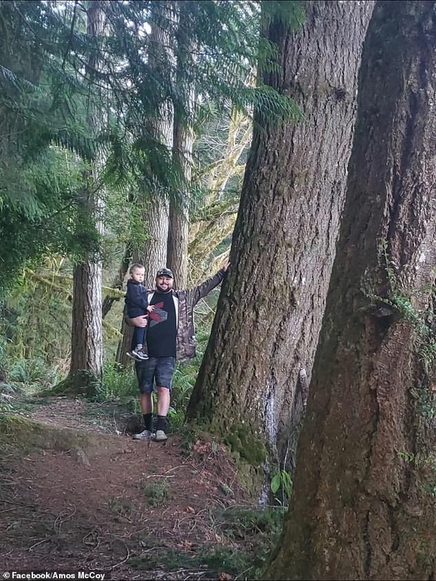 McCoy hasn't seen his son since he left Oregon and is convinced that if he hadn't left, his son would still be alive today. (In the photo: father and son)