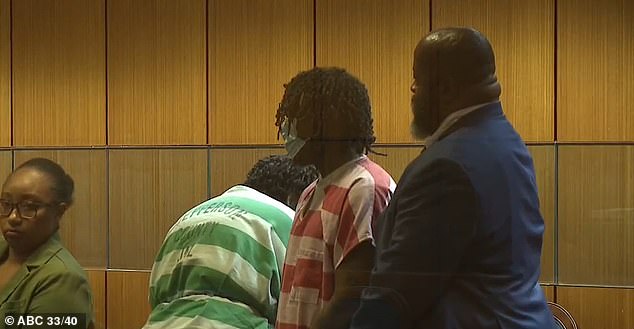 Over many months, the eight alleged culprits, some of whom were seen here in court in March, were handcuffed.