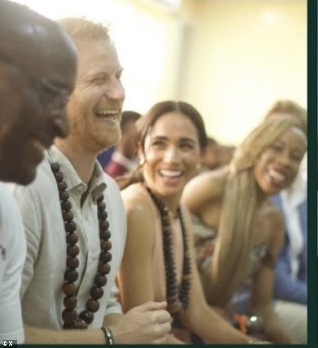 The Sussexes during their visit to Nigeria in May this year