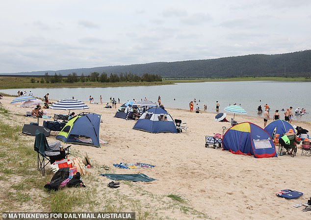 Penrith Beach will be packed on Tuesday as western Sydney residents try to escape the heat.