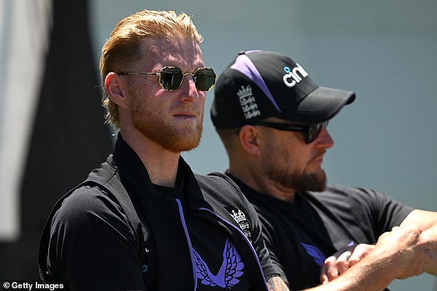 England captain Ben Stokes did not come out to bat following his hamstring injury.