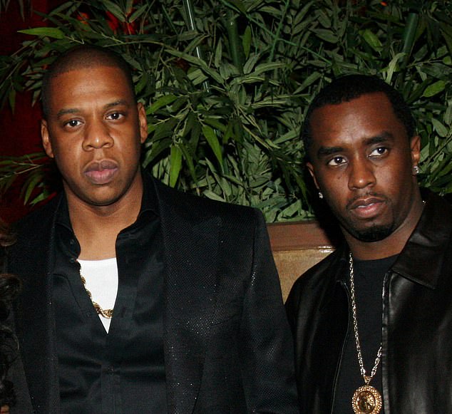 It comes as Jay-Z was accused of raping a 13-year-old girl at a VMA after-party in September 2020 alongside Sean 'Diddy' Combs. He denies the claims (pictured in 2010)