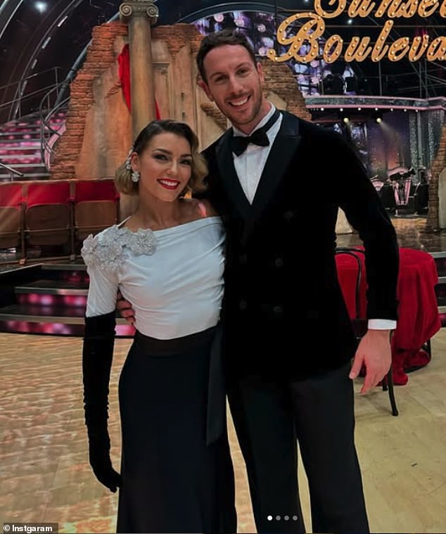 In July this year, before the new series began, she was linked to Strictly assistant choreographer Arduino Bertoncello after they were pictured leaving events together.