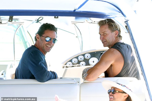 It was clear that Jackman was in his element, enjoying the scenic cruise with his loved ones.