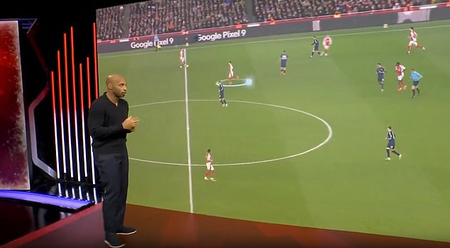 Henry highlighted various facets of Arsenal's attacking game in a fascinating segment