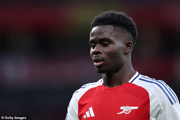 Bukayo Saka has prospered in recent years, while his wingmate Martinelli has stagnated.