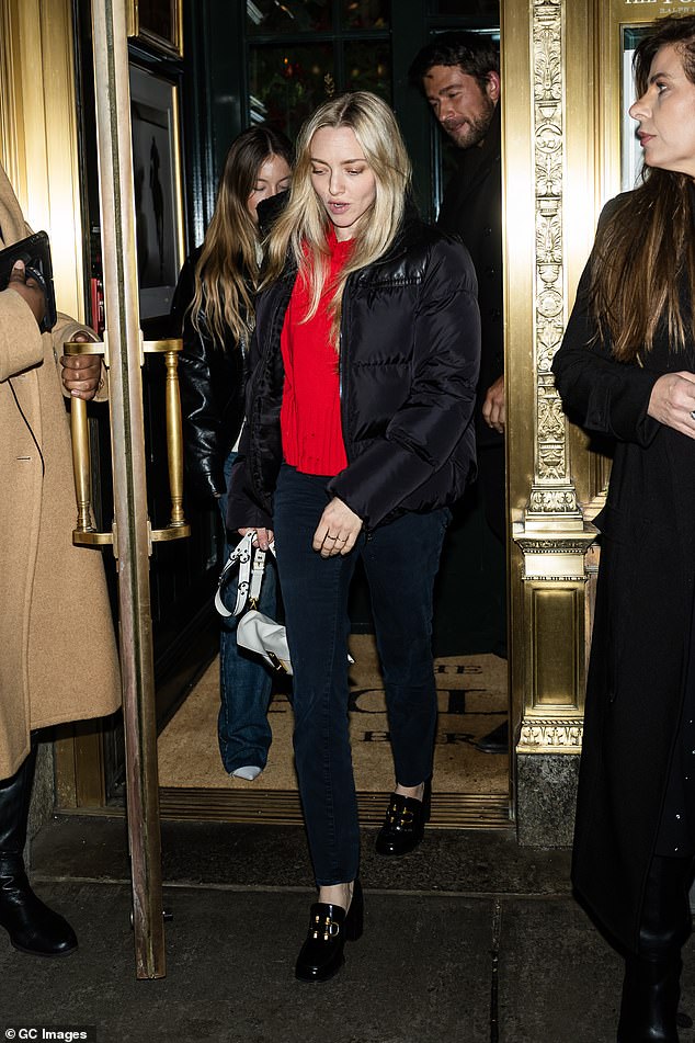 The stars were photographed leaving the Midtown restaurant together, run by chef Philippe Bertineau.