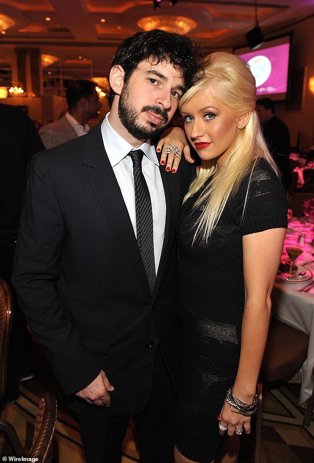 Christina has a son, Max, from her previous marriage to Jordan. The couple married in 2005 and separated five years later, with their divorce finalized in April 2011 (pictured together in 2009).