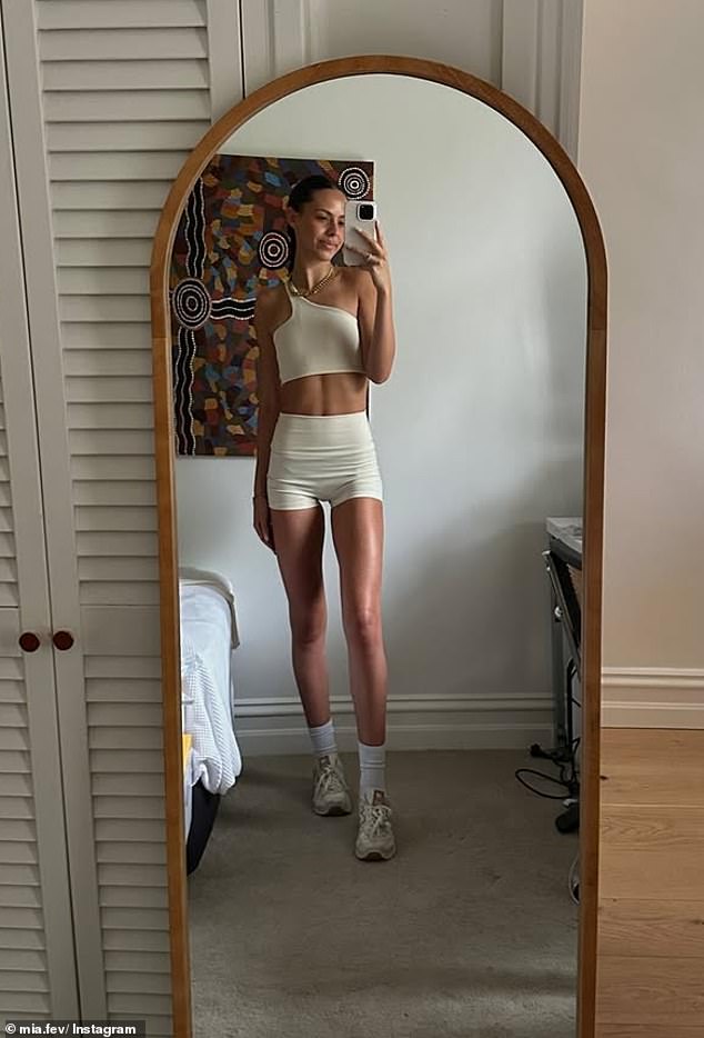 Last week, Mia posted on Instagram and flaunted her toned figure in tiny shorts.