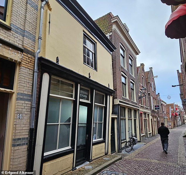 Achterdam is a red light district in the Dutch city of Alkmaar, about 18 miles (30 kilometers) north of the capital, Amsterdam. In the photo, the building where the bone floor was found.