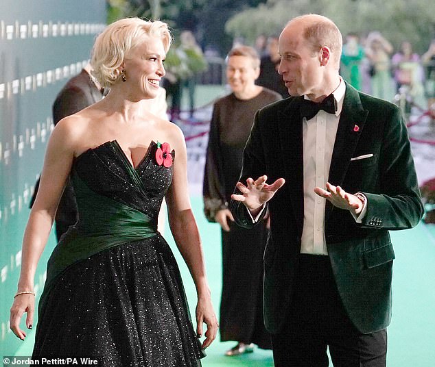 Pictured: Hannah Waddingham walking with the Prince of Wales as he arrives at the 2023 Earthshot Award ceremony, at the Mediacorp Theatre, Singapore.