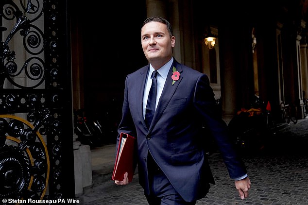 Streeting (pictured) previously told this newspaper that one of his first acts in government would be to task NHS England with a 